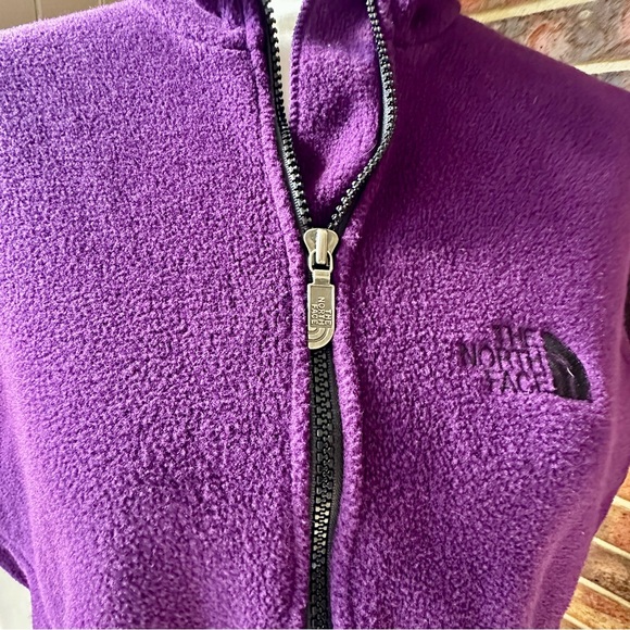 The North Face Deep Purple Fleece Vest Vintage Made In USA Outdoors Fall Winter - Picture 9 of 12